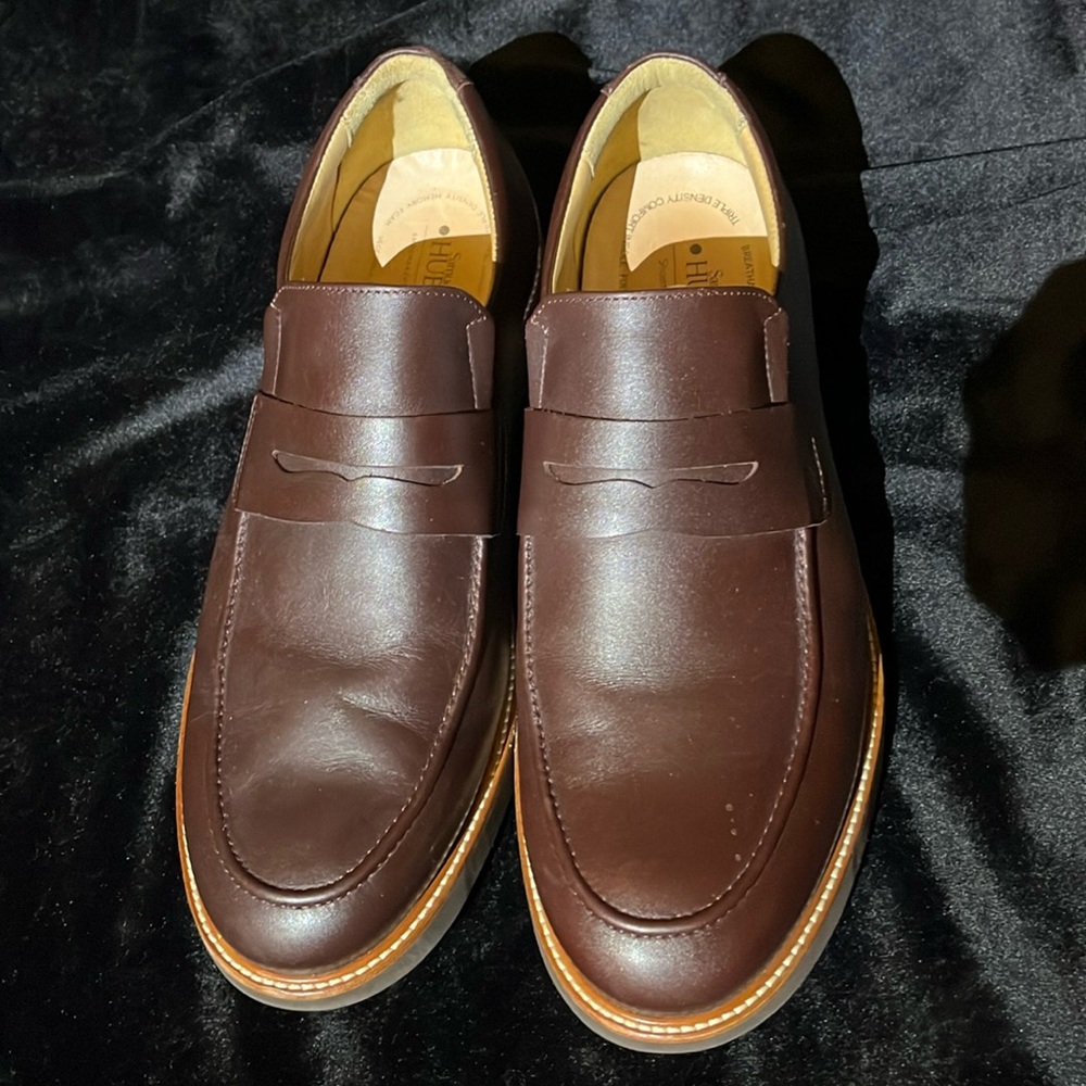 Samuel Hubbard Penny Loafer Size 13 NWOT Cognac